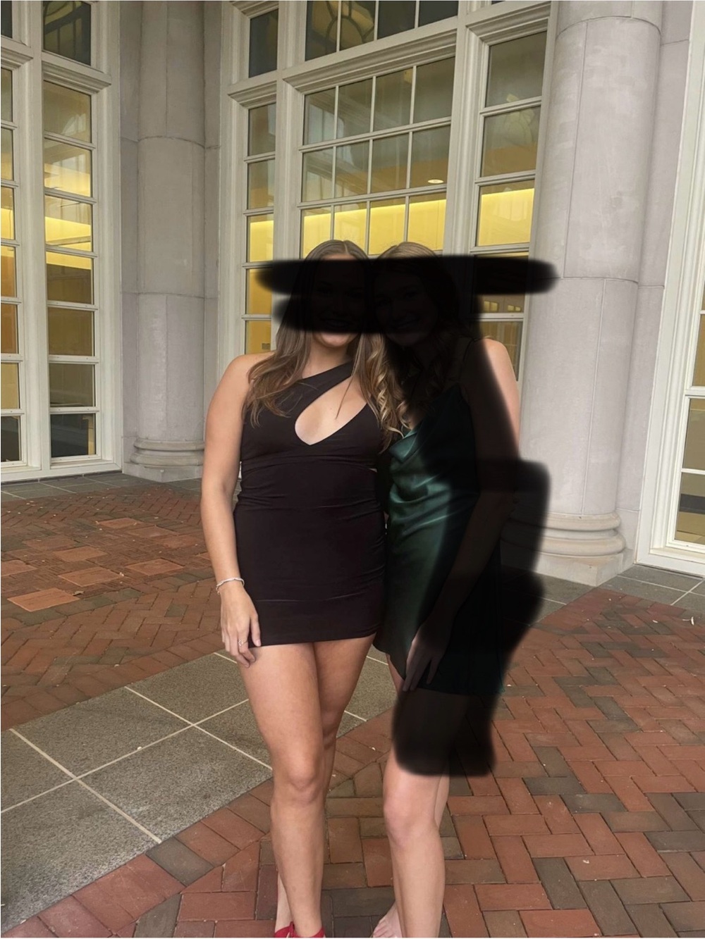 Windsor Black One-Shoulder Cutout Mini Dress